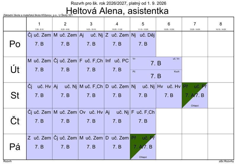 Heltov&aacute; 7.B