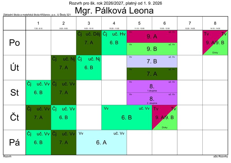 P&aacute;lkov&aacute; 6.B
