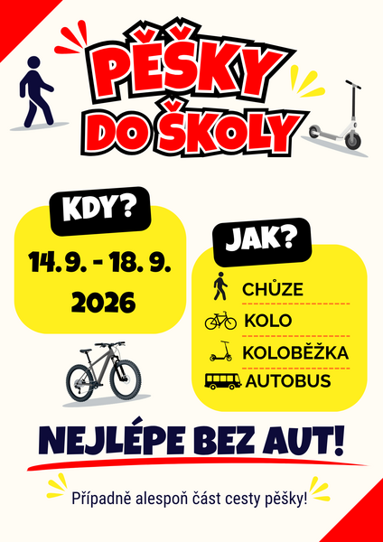 Pěšky do školy 2026-2027
