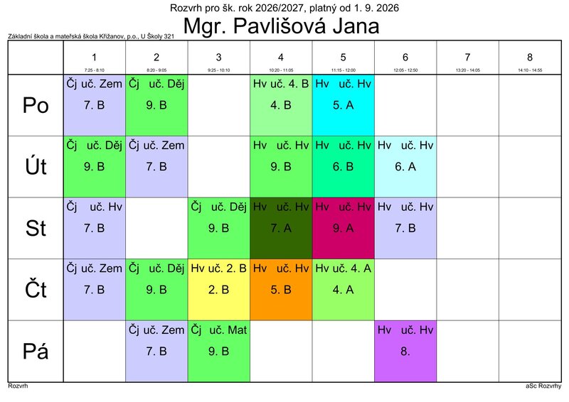 Pavli&scaron;ov&aacute; 9.B