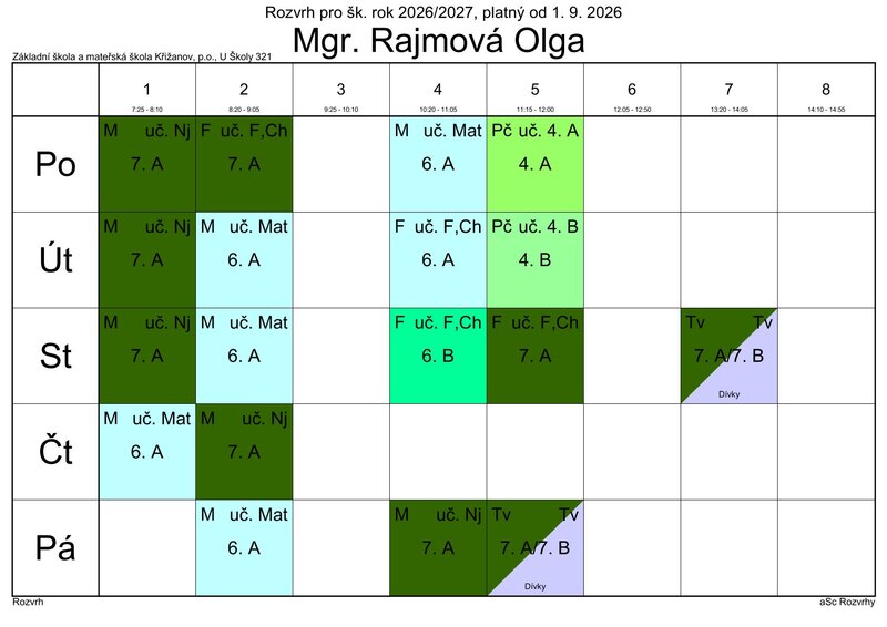 Rajmov&aacute; 7.A