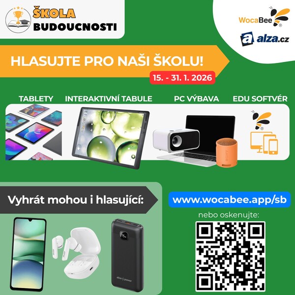 Soutěž &Scaron;kola budoucnosti plak&aacute;t